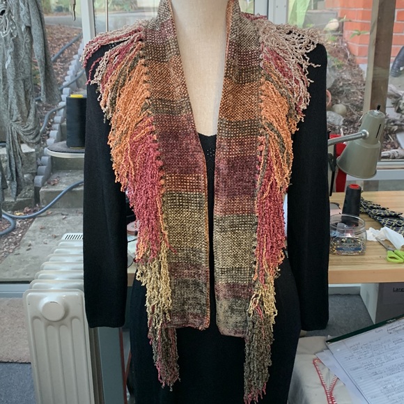 Multi Color Neck Warmer in Rayon Chenille - Picture 5 of 6